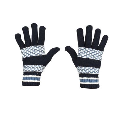 Tiekart men blue  woollen gloves