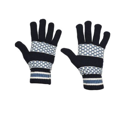 Tiekart men blue  woollen gloves