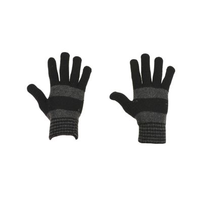 Tiekart men grey striped woollen gloves