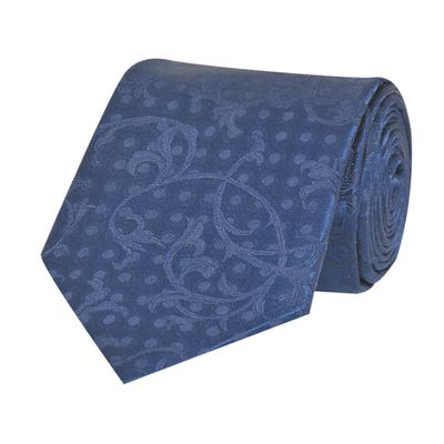 Woven silk-Royal blue in matt