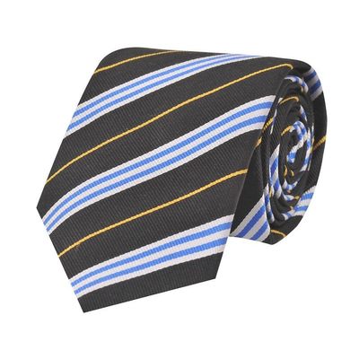 Tiekart men multi striped woven silk tie