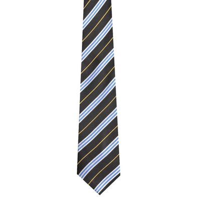 Tiekart men multi striped woven silk tie