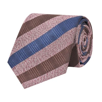 Tiekart men multi striped woven silk tie