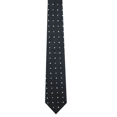 Tiekart men grey polka dot silk tie