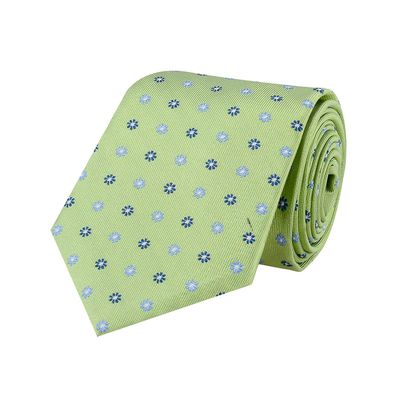 Tiekart men green paisely silk tie