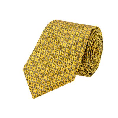 Tiekart men yellow silk tie