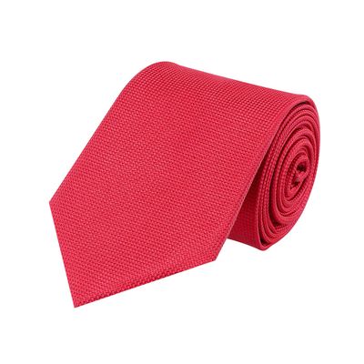 Tiekart men red plain solids silk tie