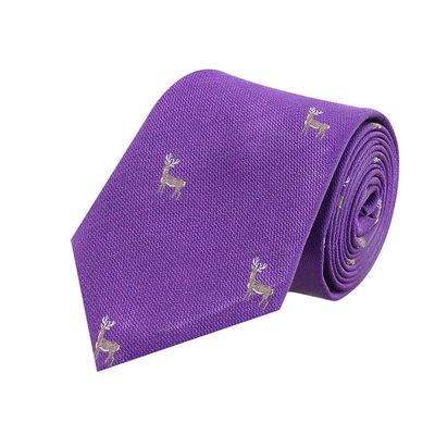 Tiekart men purple silk tie