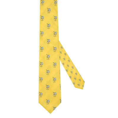 Tiekart men yellow silk tie