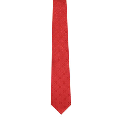 Woven silk men tie-Fiery finesse