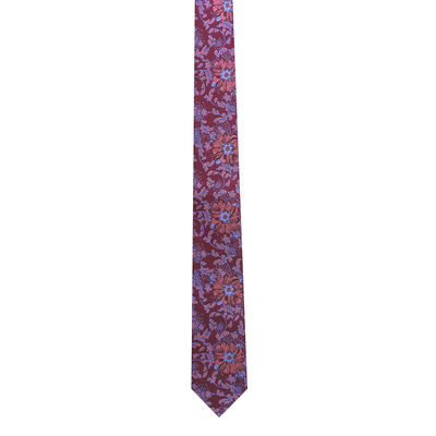 Woven silk Tie-firewalk (Multi Formal woven silk Floral Necktie for Men)