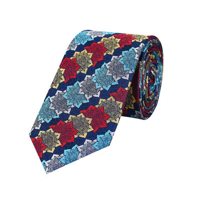 Woven silk Tie-grey formality (Multi Formal woven silk Floral Necktie for Men)