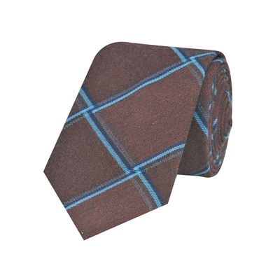 Tiekart men multi checked woollen tie