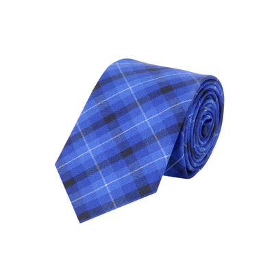 Tiekart men blue checked woollen tie