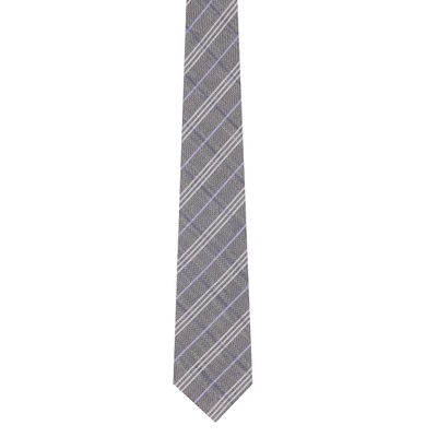 Tiekart men grey checked woollen tie