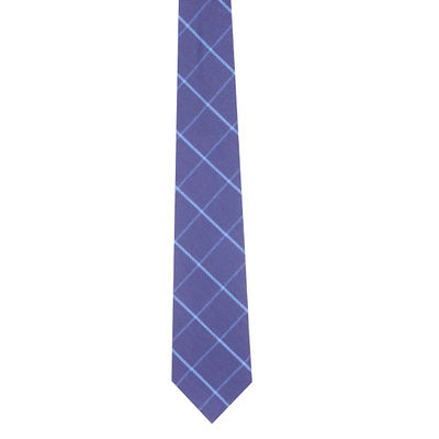 Tiekart men blue checked woollen tie