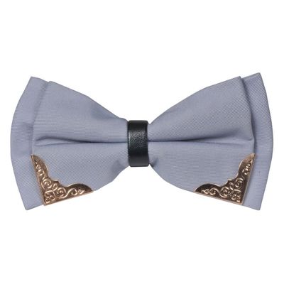 Tiekart men grey  funky partywear knotted double bow tie