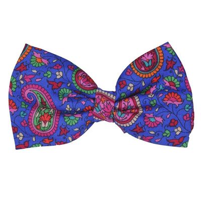 Tiekart men multi floral printed silk knotted bow tie