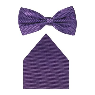 Tiekart cool combos purple   bow tie+pocket square