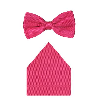 Tiekart cool combos pink   bow tie+pocket square