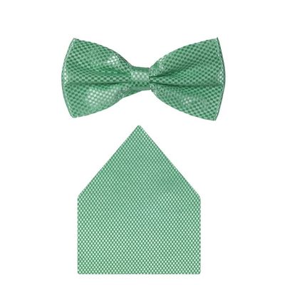 Tiekart cool combos green bow tie+pocket square