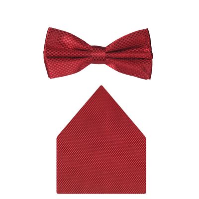 Tiekart cool combos red bow tie+pocket square