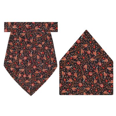 Tiekart cool combos multi floral silk cravat+pocket square