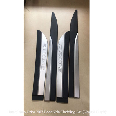 Maruti New Dzire 2017 Door Side Cladding Set (Silver & Black), AGMSS401CA