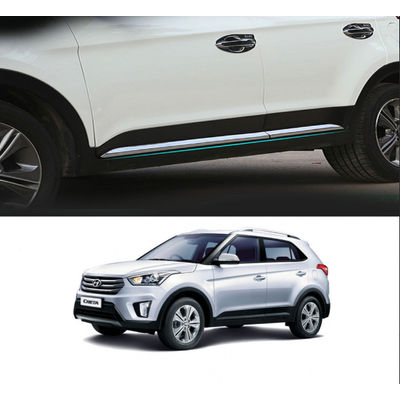 Hyundai New Creta 2018  Custom Fitted Chrome Side Beading Trims, AGHC392CA