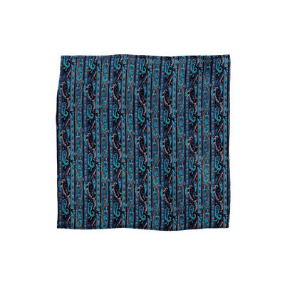 Tiekart men blue  silk pocket square