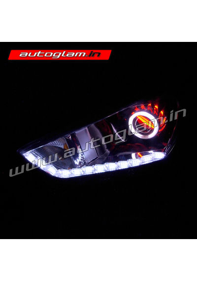 Hyundai Creta 2015-18 AUDI Style DRL HID Projector  Headlights, AGHC361CL