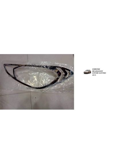 Hyundai Santro 2018Chrome Headlight Head Light Cover, AGHS371CA