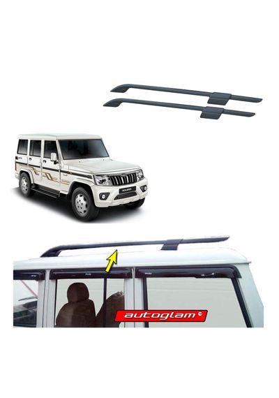 Roof Rails for Mahindra Bolero Color - Black, AGMB325RR