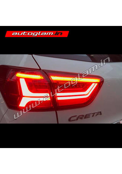 Hyundai Creta Lambo Style LED Taillights with Matrix indicator, AGHC696TL