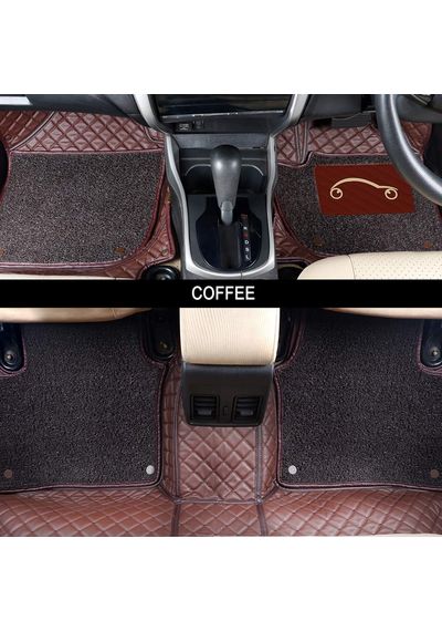 Toyota Innova Crysta  7D Luxury Custom Fitted Car Mats (Coffee), AGTI54CM