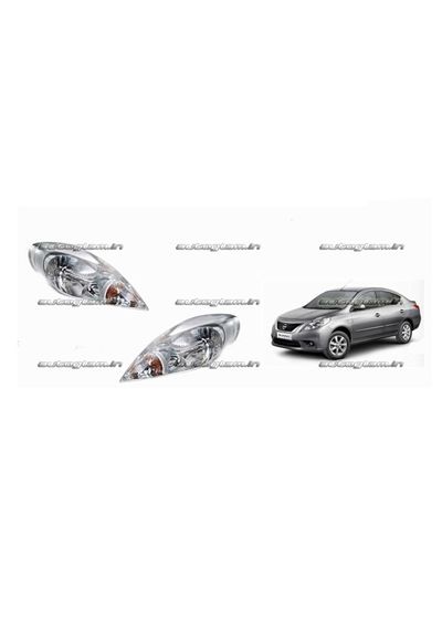 NISSAN SUNNY CAR HEADLIGHT ASSEMBLY - SET of 2 (Right and Left)