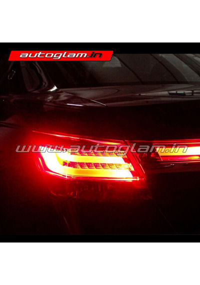 Honda Accord 2008-14 LED taillights, RED GLASS, AGHAC04LED