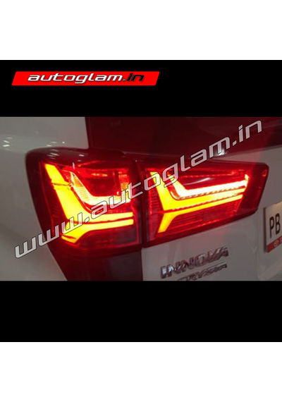 Toyota Innova Crysta 2016-2020 LED taillights - RED, Set of 2 (Right & Left), AGTIC601TL