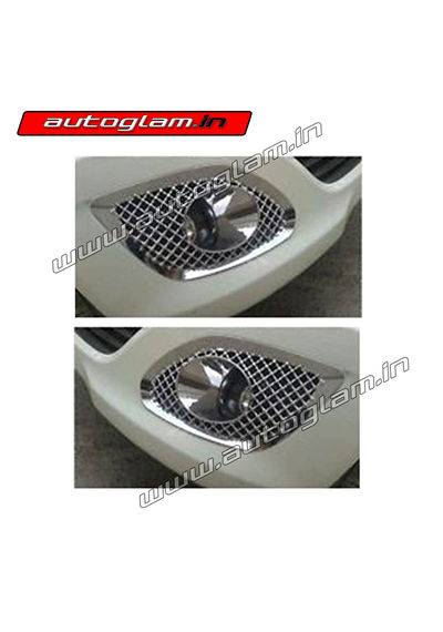 AGMSB28CA, Maruti Suzuki Baleno Chrome Bentley Style Fog Lamp Cover - Set of 2 Pcs