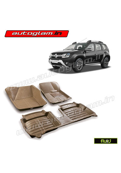 AGRD9BG, 5D MATS FOR RENAULT DUSTER 2016+ MODELS, Color - BEIGE, High Quality Product!