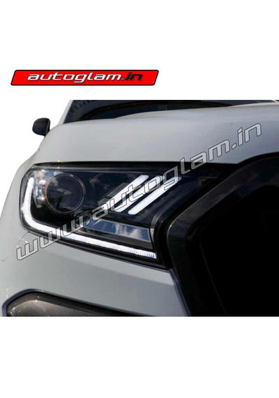 Ford Endeavour 2016-20 Models Mustang Style HID Projector Headlights, AGFEN555HL