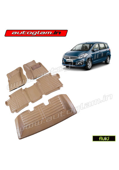 AGMSE2BG, 5D MATS FOR MARUTI SUZUKI ERTIGA, Color - BEIGE, High Quality Product!