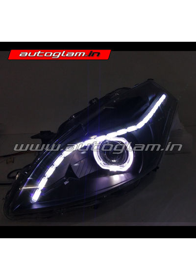 Maruti Suzuki Ertiga 2012-2017 Audi A6 Style HID Projector Headlights, AGME690AD