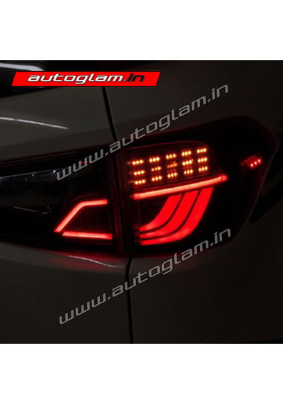 Ford Ecosport 2018-2020 AUDI Style LED Tail Lights with Matrix Indicator, AGFETL96MTRX