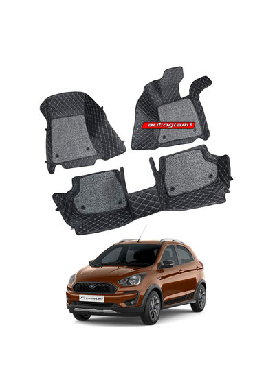 7D Car Mats Compatible with Ford Freestyle, Color - Black, AGFFR7D259