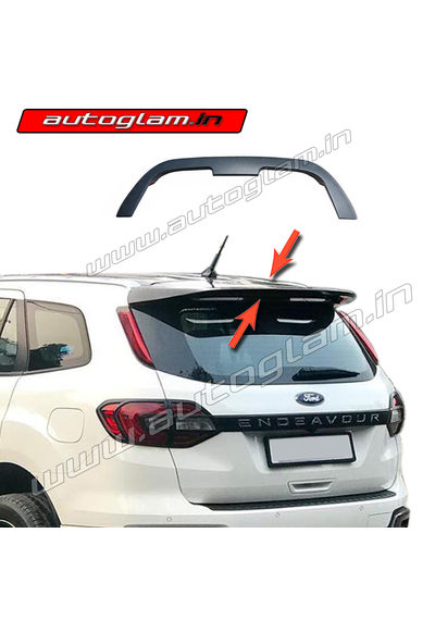 Premium Roof Spoiler for Ford Endeavour 2019-2020 Models, Color - MATT BLACK, AGFEN1RSMB