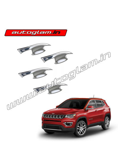 AGJC22CA, Jeep Compass Chrome Door Bowl Bezel - Set of 4 Pieces