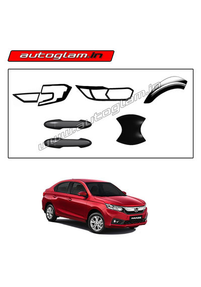 Honda Amaze 2018+ Black Show Kit, Set of 5 Items, AGHABSK41