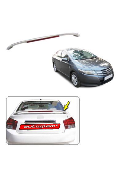 Lip Spoiler with LED Light for Honda City 2008-2014 all Models, Color - URBAN TITANIUM METALLIC, AGHCN28LS