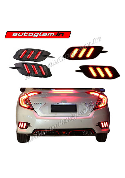 AGHC19RR2, Honda Civic 2019+ Models Rear Reflector - Set of 2